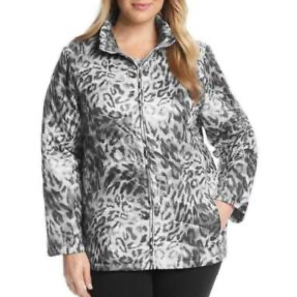 ALFRED DUNNER Lightweight Animal Print Zip Jacket - Picture 12 of 12
